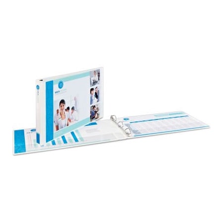 Avery Dennison Avery Tabloid Heavy-Duty View Binder, Slant Ring, 2" Capacity, 11 x 17, White 72126